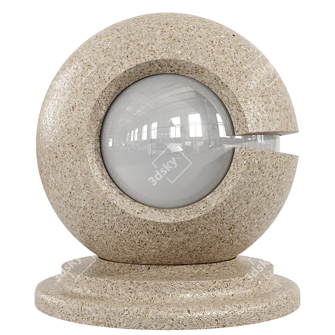 Elegant Venetian Terrazzo Marble 3D model image 3