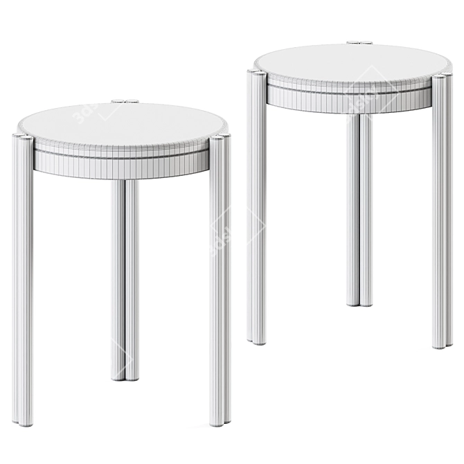 Bo Stacking Side Table: Sleek & Compact 3D model image 2