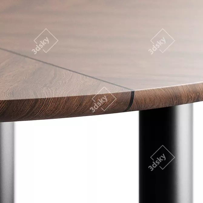 Elephant-inspired Circular Dining Table 3D model image 2
