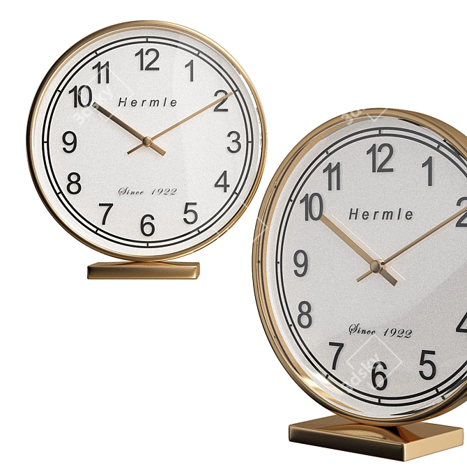 Sleek Hermle 22986 Clock 3D model image 1