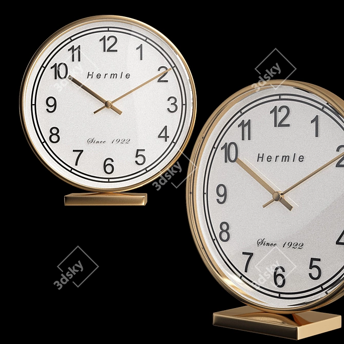 Sleek Hermle 22986 Clock 3D model image 2