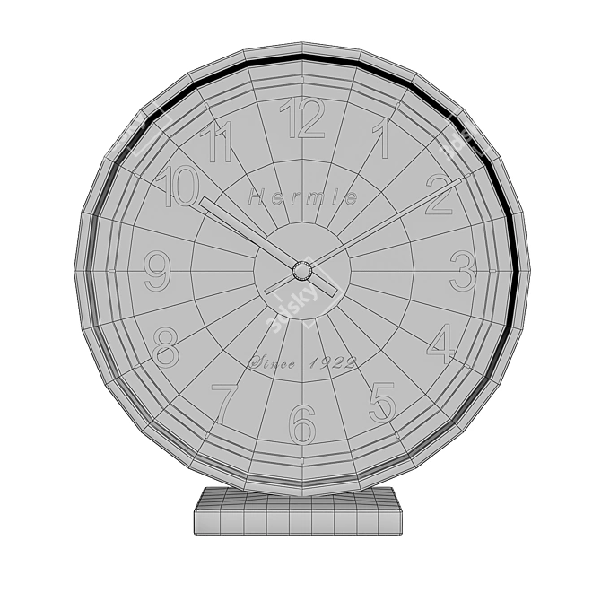 Sleek Hermle 22986 Clock 3D model image 3