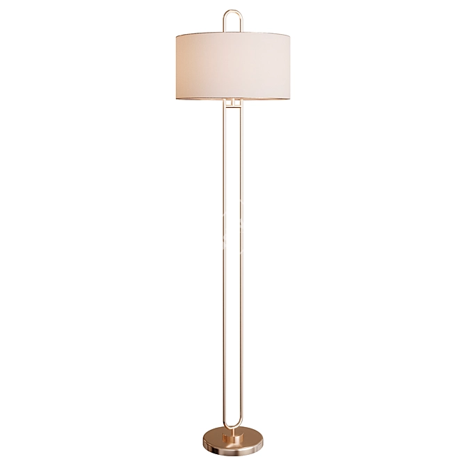 Title: Elegant Abbotsford Floor Lamp 3D model image 1