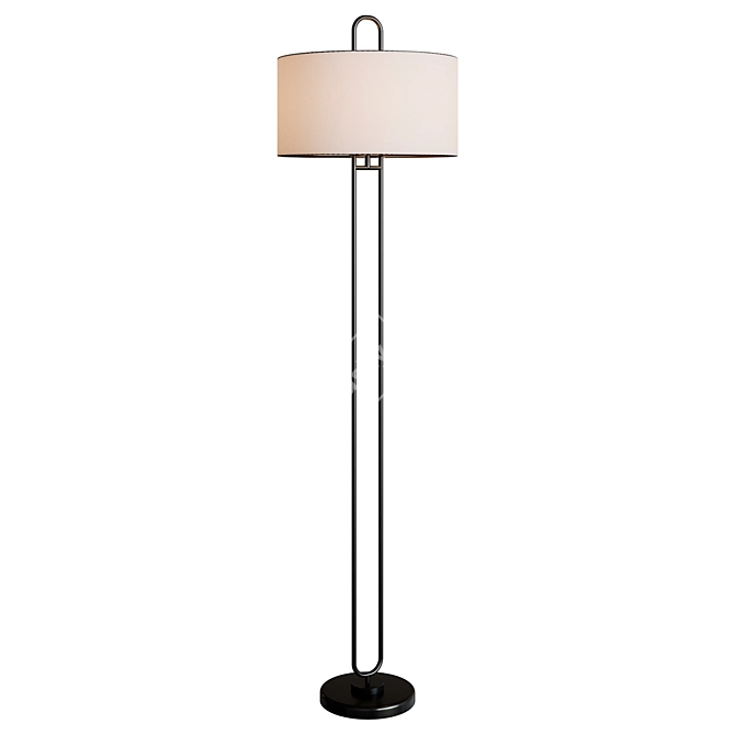 Title: Elegant Abbotsford Floor Lamp 3D model image 2