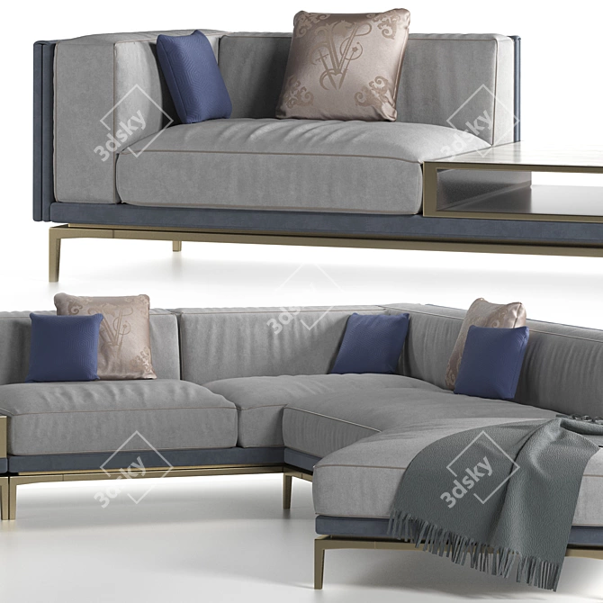 Visionnaire Legend Modular Sofa: Customizable Luxury Seating 3D model image 2