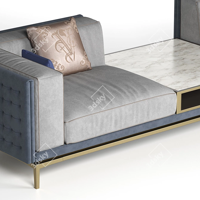 Visionnaire Legend Modular Sofa: Customizable Luxury Seating 3D model image 5