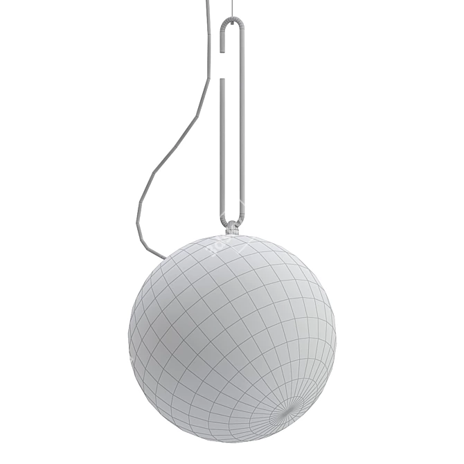 Elegant Designer Pendant Light 3D model image 2