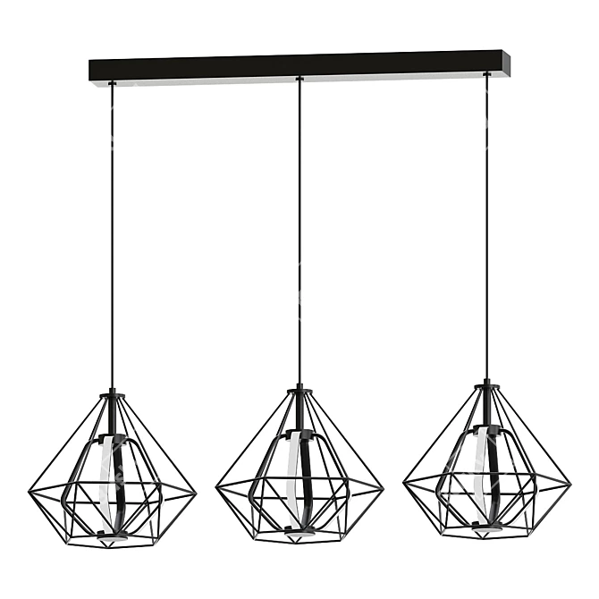 Skyline: Modern Designer Pendant Light 3D model image 1