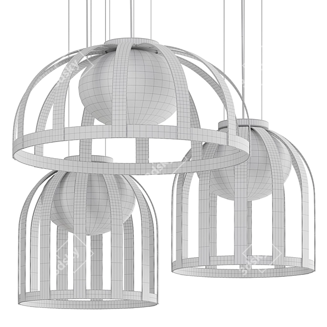 Estiluz BOLS | Adjustable Outdoor Hanging Lamp 3D model image 5