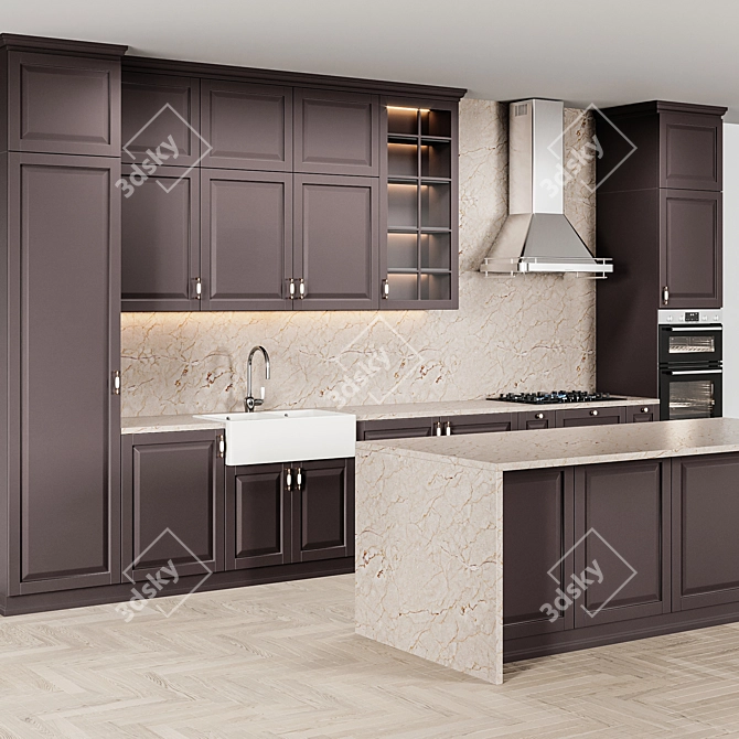 Ikea Kitchen Idea03: Stylish and Functional 3D model image 3