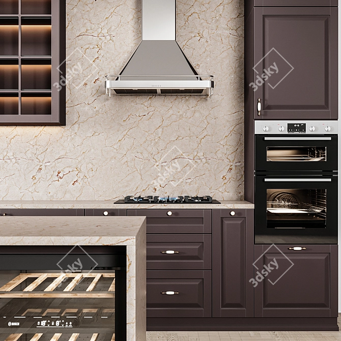 Ikea Kitchen Idea03: Stylish and Functional 3D model image 4