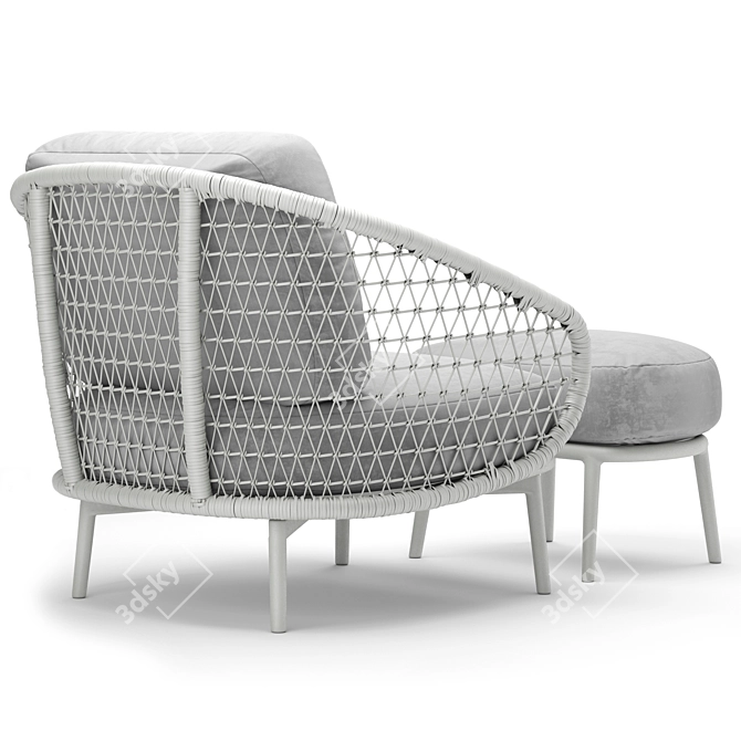 CozyDream Outdoor Cuddle Armchair 3D model image 3