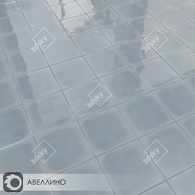 Title: Avellino Glossy Ceramic Tiles Collection 3D model image 5