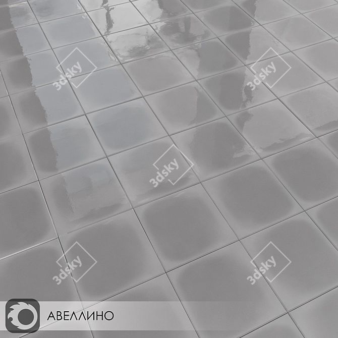 Title: Avellino Glossy Ceramic Tiles Collection 3D model image 6