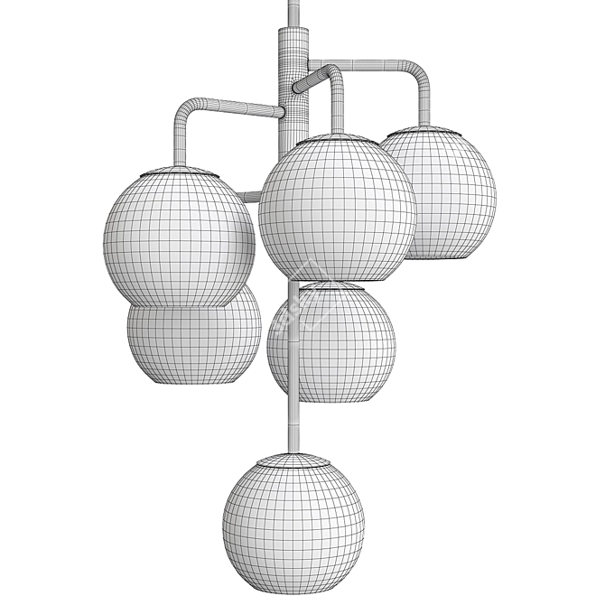 Banyan Chandelier: Exquisite Elegance for Your Space 3D model image 3