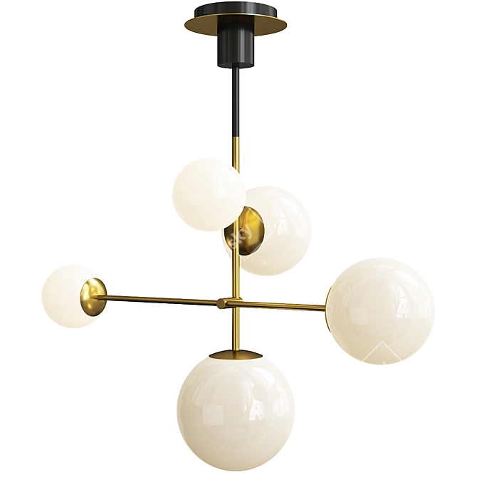 Nordic Globe Chandelier 3D model image 1