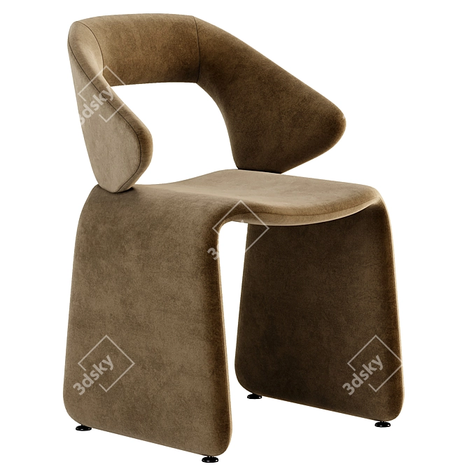 Sophisticated Costume Armchair by Artifort 3D model image 2