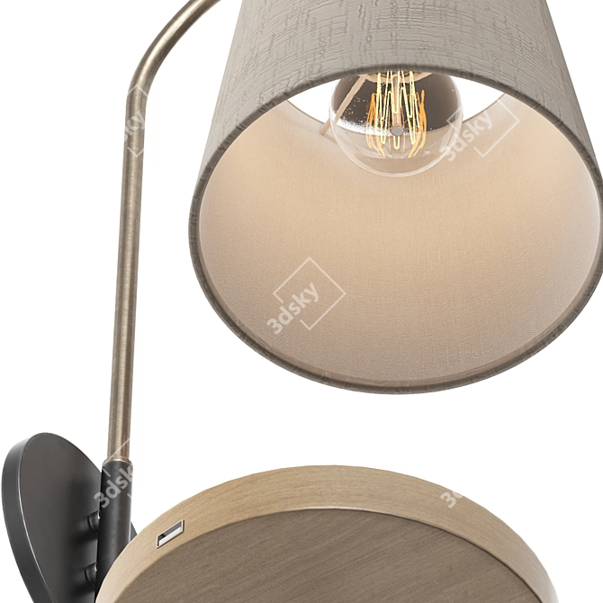 Modern Jeffrey Wall Lamp by ADS360 3D model image 2