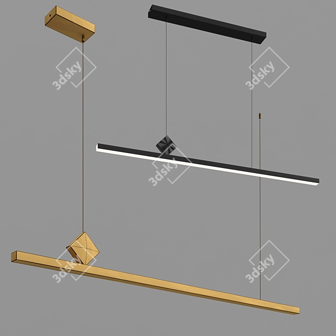 Sleek and Contemporary NORMA Lighting Collection 3D model image 2