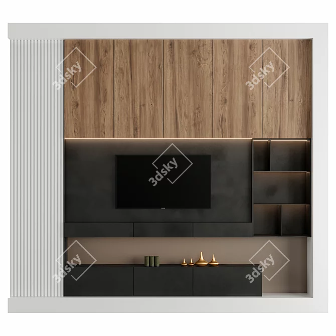 Stylish TV Stand - Devran Rahim 3D model image 2