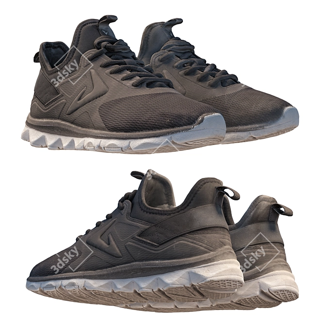 360-Degree Scanned Sneakers with High-Res Textures 3D model image 1