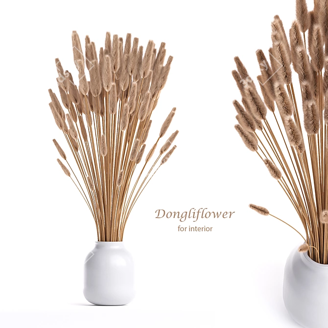 Dongliflower: Sleek and Versatile USB Device 3D model image 1