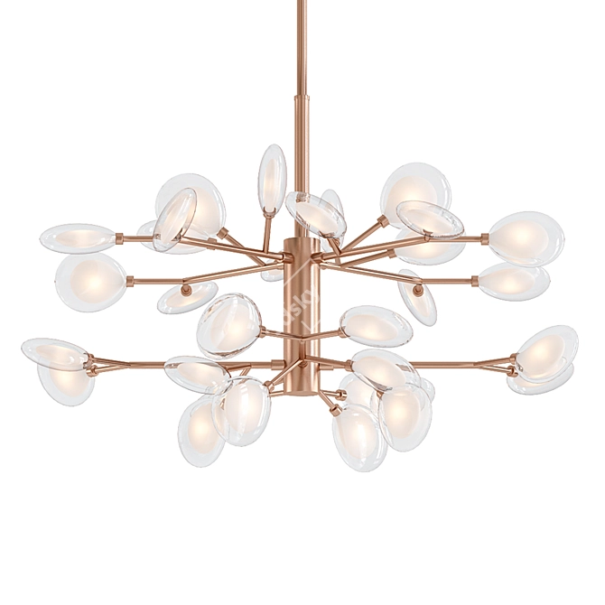 Elegant Floe Chandelier 3D model image 1