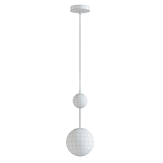 Elegant Born Pendant Light 3D model image 2