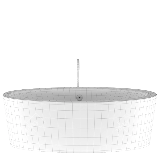 Bette Silhouette Bicolour Bath 3D model image 3