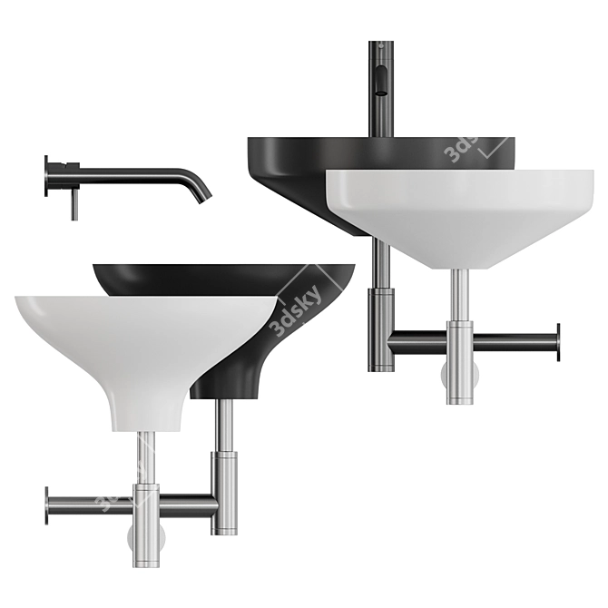 Equilibrium ALICE Ceramica Sink 3D model image 2