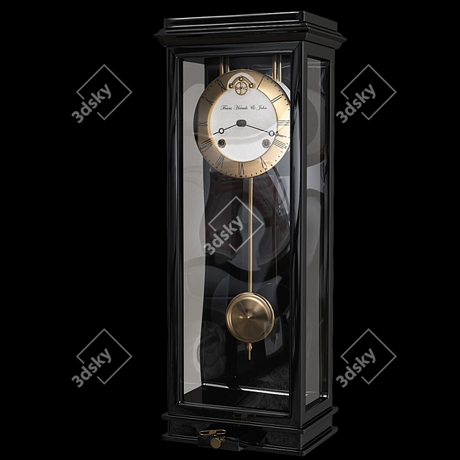 Sophisticated Hermle Wall Clock 3D model image 2