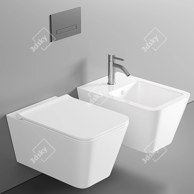 Alice Ceramica 55cm x 35cm WC Hide 3D model image 1