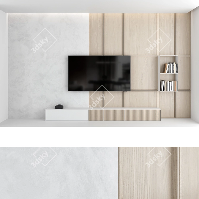 Title:
TV Wall Set | 4 Configurations | Samsung AU8000 | 75" Screen 3D model image 2