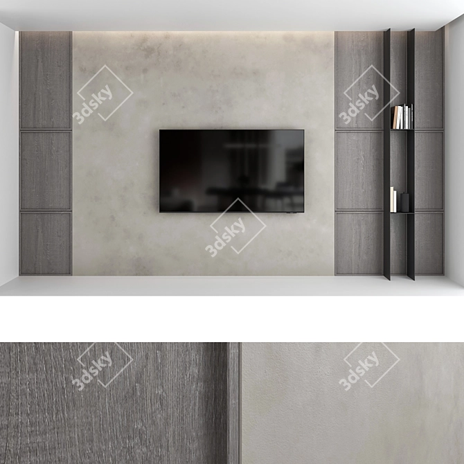 Title:
TV Wall Set | 4 Configurations | Samsung AU8000 | 75" Screen 3D model image 4