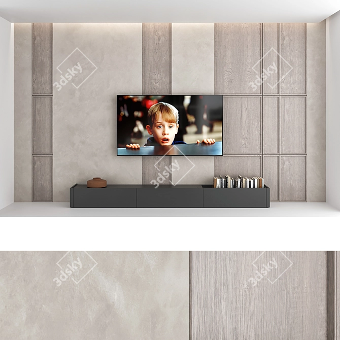 Title:
TV Wall Set | 4 Configurations | Samsung AU8000 | 75" Screen 3D model image 5