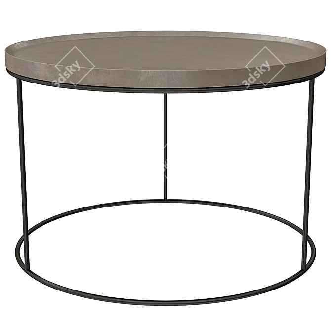 Elegant Round Coffee Table 3D model image 3