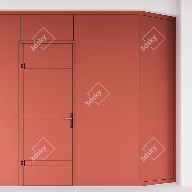 Frosted Glass Vinyl Film Set 3D model image 7