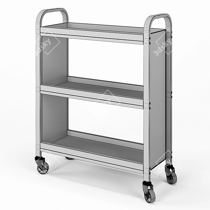 Vasagle Universal Steel Trolley 3D model image 5