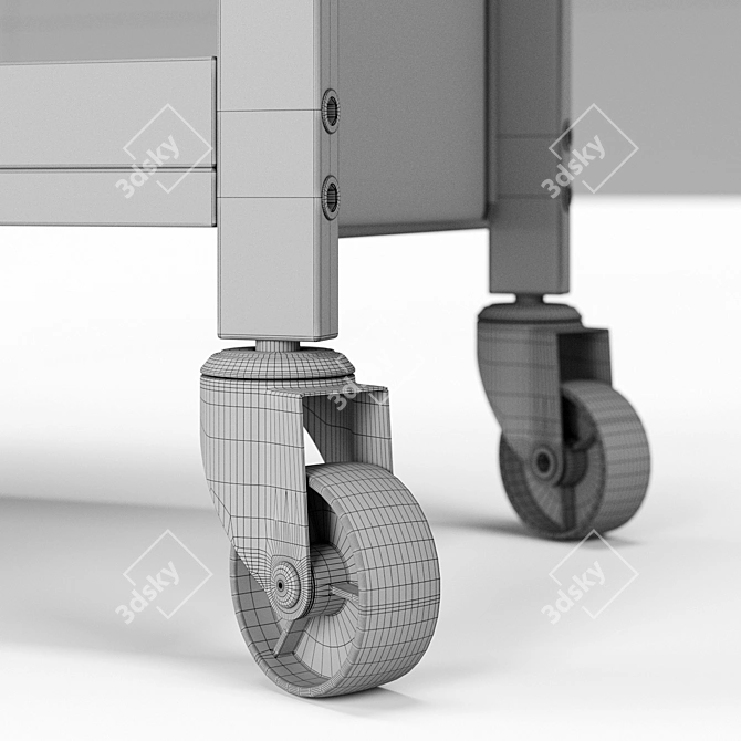 Vasagle Universal Steel Trolley 3D model image 6
