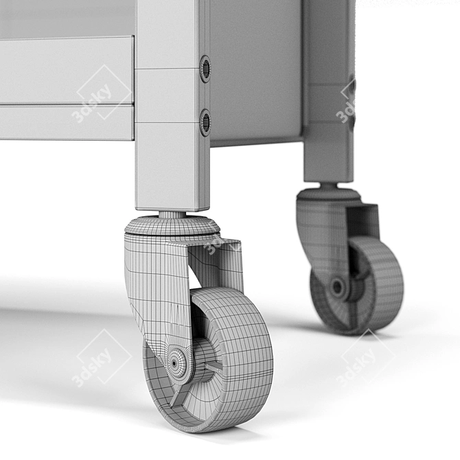 Vasagle Universal Steel Trolley 3D model image 12