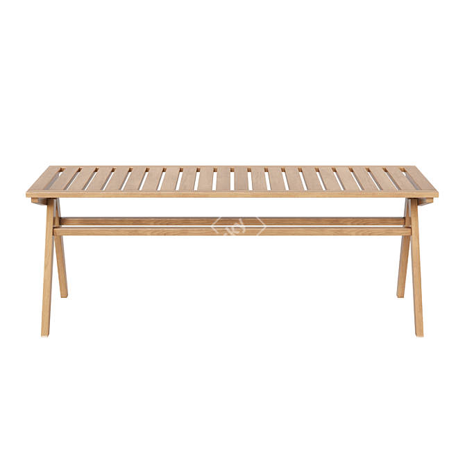 Folda Acacia Garden Table 3D model image 2