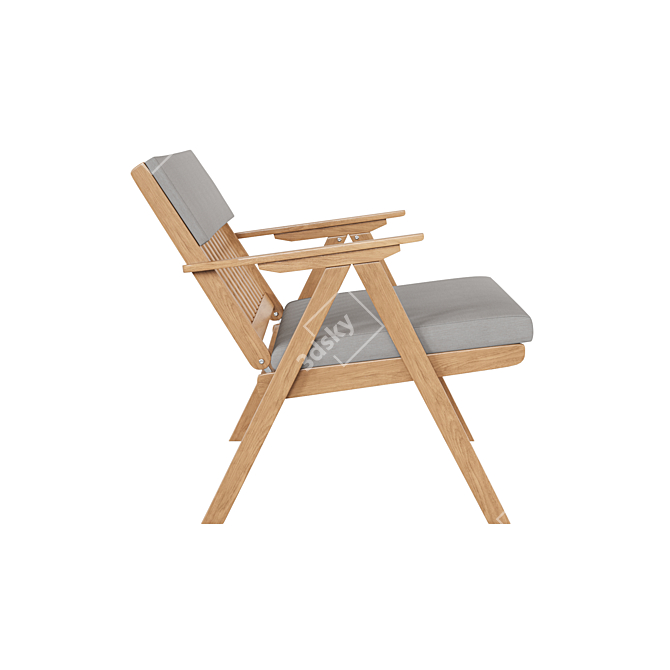 Folda Outdoor Garden Bench 3D model image 3