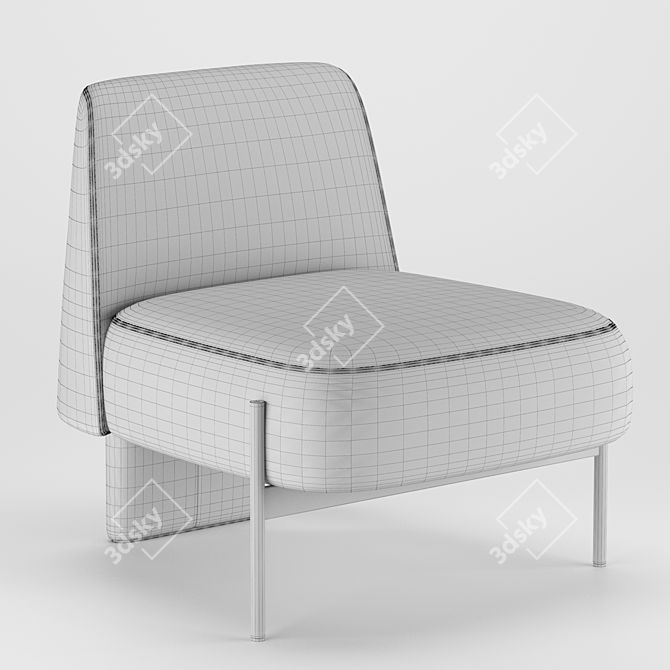 Luxury Virgin Armchair: Classic Elegance for your Home 3D model image 5