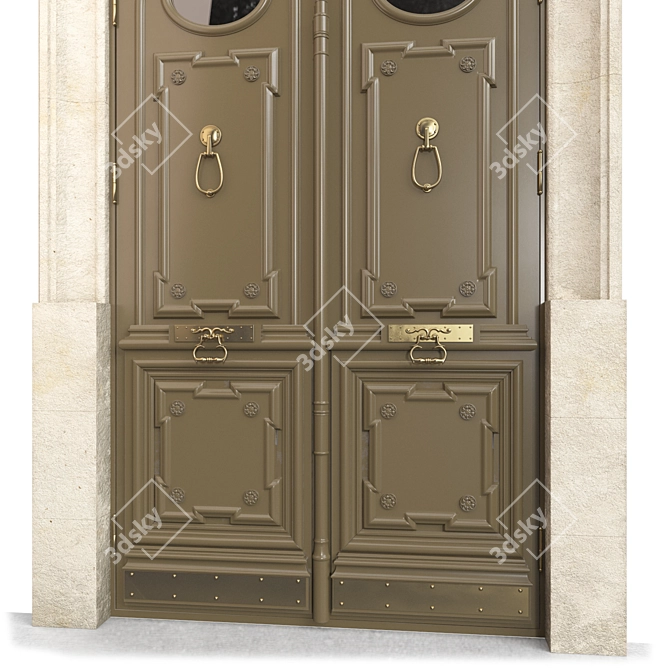 Classic 3D Max 2013 Door 3D model image 2