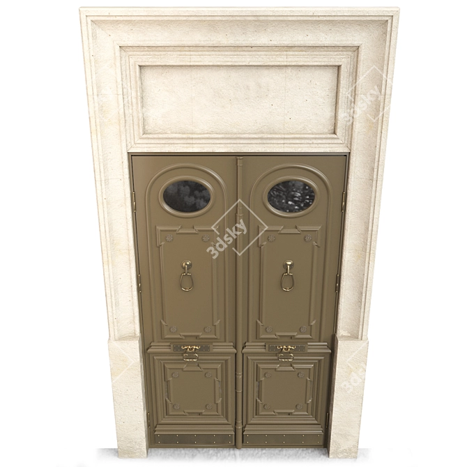 Classic 3D Max 2013 Door 3D model image 4