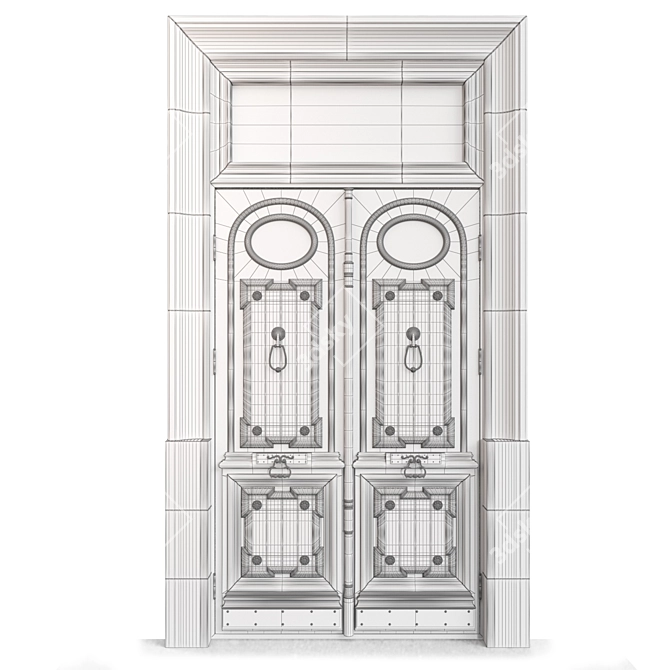 Classic 3D Max 2013 Door 3D model image 5