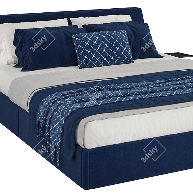 Italian Claire Bed 3D model image 2