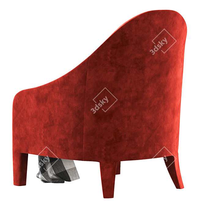 FENDI FF Audrey: Sleek Designer Armchair 3D model image 4