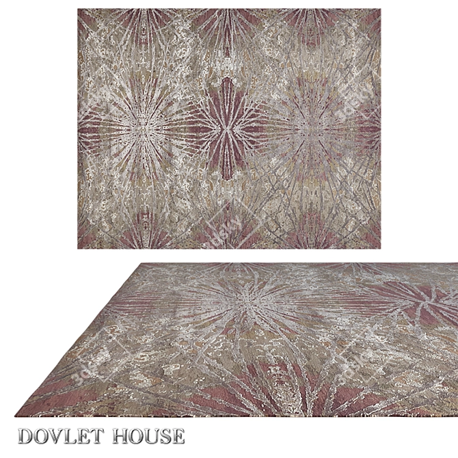 Exquisite Dazzle Woolen Carpet (16426) 3D model image 1