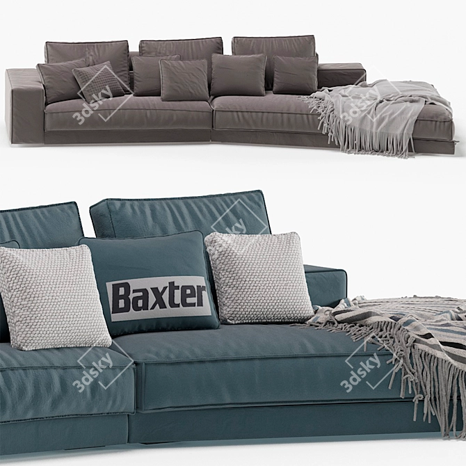 Luxurious Budapest Soft Sofa 3D model image 5